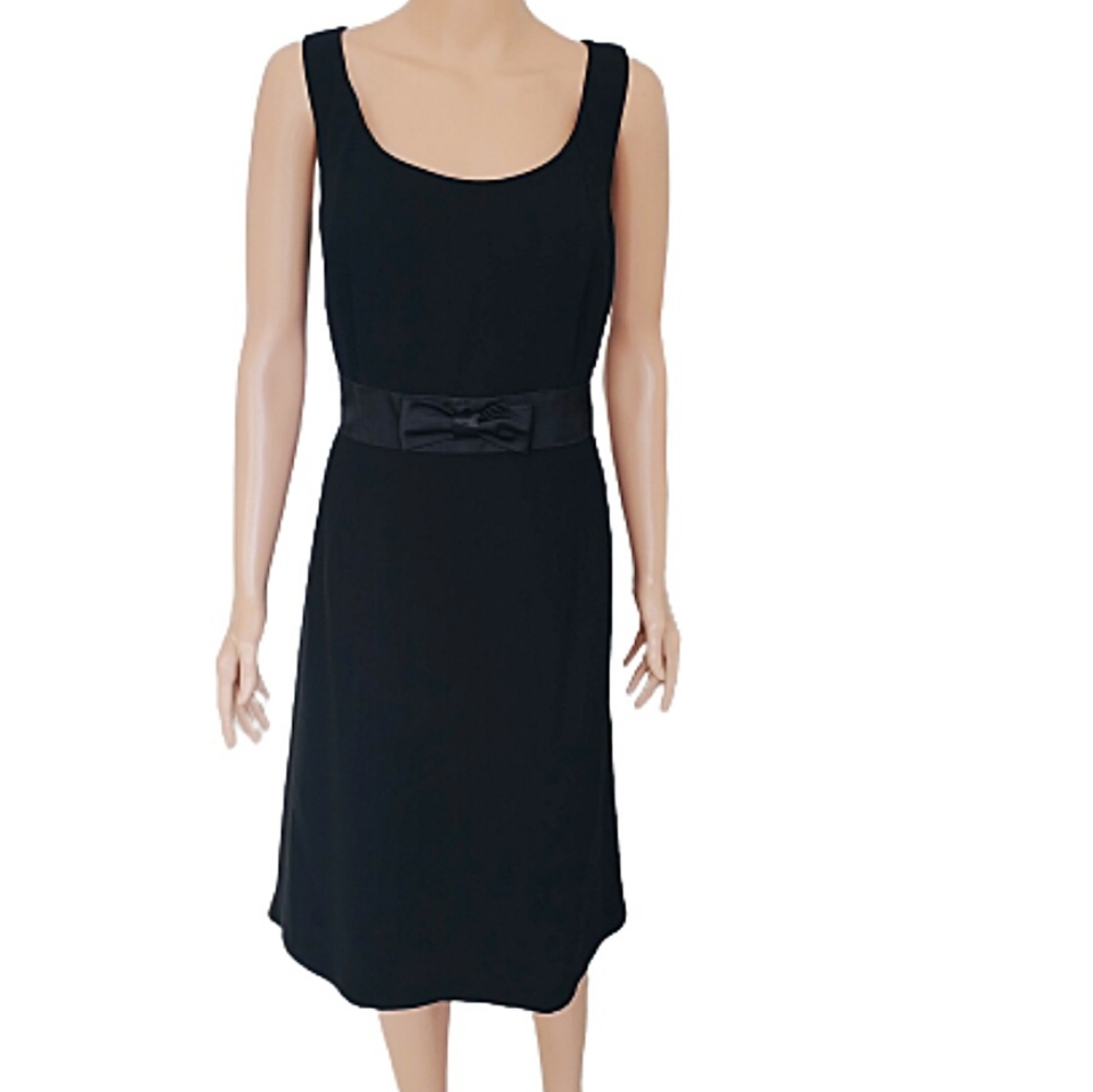 Jessica Howard Sleeveless Black Dress Size 14 W